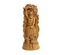 Patrón nórdico Odin Thor Loki Resina Artesanía Mito Leyenda Estatua Adornos Decoración de Estudio Hogar Figuras de Dioses Nórdicos (Saul)