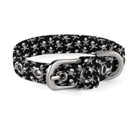 Patrón pirata ajustable con collar de perro Jolly Roger, cómodo collar para mascotas para perros pequeños a medianos