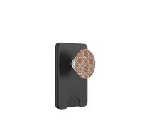 Patrón retro floral vintage rosa y verde salvia PopSockets PopWallet para MagSafe