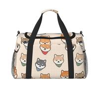 Patrón Shiba Inu Shiba Inu,Bolsas Deportivas, Bolsos de Viaje Deportivos Cruzados de Mano, Bolsas de Viaje de Gran Capacidad para Mujeres y Hombres.