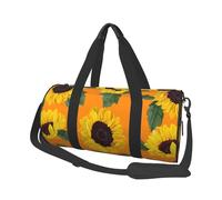 Patrón sin Costuras de Girasol, Bolsa de Viaje de Gran Capacidad, Bolso Redondo, Bolsa de Viaje Deportiva, Bolsa de Mano, Bolsa de Fitness