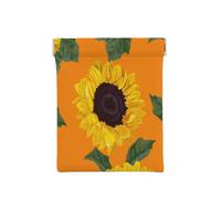 Patrón sin Costuras de Girasol, Squeeze Top Wallet Bolsa de Almacenamiento para Mujer Monedero pequeño Bolsa de Cambio