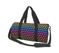 Patrón sin Costuras Degradado Arco Iris, Bolsa de Viaje de Gran Capacidad, Bolso Redondo, Bolsa de Viaje Deportiva, Bolsa de Mano, Bolsa de Fitness
