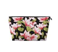 Patrón Sin Fisuras con Flor De Magnolia, Bolsa de artículos de tocador Bolsa de Maquillaje Bolsa de cosméticos Bolsa de artículos de tocador de Viaje portátil