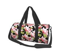 Patrón Sin Fisuras con Flor De Magnolia, Bolsa de Viaje de Gran Capacidad, Bolso Redondo, Bolsa de Viaje Deportiva, Bolsa de Mano, Bolsa de Fitness