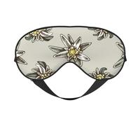 Patrón Sin Fisuras Con H Y Edelweiss De Colores Dibujados, Cubreojos completos Antifaz bloqueador de luz Antifaz para dormir Antifaz suave con los ojos vendados Noche