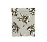 Patrón Sin Fisuras con H Y Edelweiss De Colores Dibujados, Squeeze Top Wallet Bolsa de Almacenamiento para Mujer Monedero pequeño Bolsa de Cambio