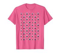Patrón Tardis Dalek Intergaláctico TimeTravel Fan Camiseta, Hombre, Rosa Jaspeado, S