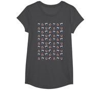 Patrón Tardis Dalek Intergaláctico TimeTravel Fan Camiseta, Niñas, Jaspeado Oscuro, XS