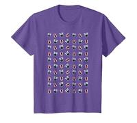 Patrón Tardis Dalek Intergaláctico TimeTravel Fan Camiseta, Niños, Morado Jaspeado, 3 años