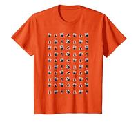 Patrón Tardis Dalek Intergaláctico TimeTravel Fan Camiseta, Niños, Naranja, 4 años