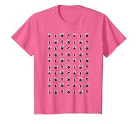 Patrón Tardis Dalek Intergaláctico TimeTravel Fan Camiseta, Niños, Rosa Jaspeado, 4 años