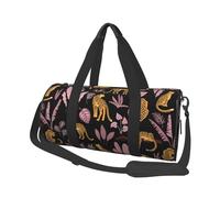 Patrón Tropical de Leopardo, Bolsa de Viaje de Gran Capacidad, Bolso Redondo, Bolsa de Viaje Deportiva, Bolsa de Mano, Bolsa de Fitness