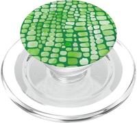 Patrón Verde Acuarela Cocodrilo PopSockets PopGrip para MagSafe