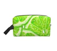 Patrón Verde Lima, Bolsa de Maquillaje Bolsa de cosméticos Bolsa de artículos de tocador de Viaje portátil Organizador de Bolsa de Maquillaje