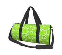 Patrón Verde Lima, Bolsa de Viaje de Gran Capacidad, Bolso Redondo, Bolsa de Viaje Deportiva, Bolsa de Mano, Bolsa de Fitness