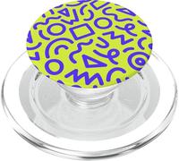 Patrón Yello Y2K Morado PopSockets PopGrip para MagSafe