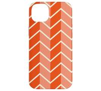 Patrón Zig Zag Naranja Carcasa para iPhone 14 Plus