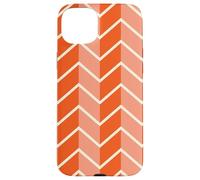 Patrón Zig Zag Naranja Carcasa para iPhone 15 Plus