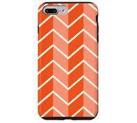 Patrón Zig Zag Naranja Carcasa para iPhone 7 Plus/8 Plus