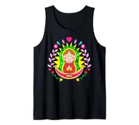 Patrona de México Guadalupana Virgen Reina de la Hispanidad Camiseta sin Mangas