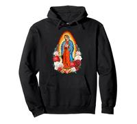 Patrona de México Guadalupana Virgen Reina de la Hispanidad Sudadera con Capucha