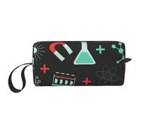 Patrones de Ciencia y química Verde, Bolsa de Maquillaje Bolsa de cosméticos Bolsa de artículos de tocador de Viaje portátil Bolsa de Maquillaje