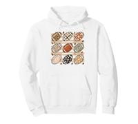 Patrones de fútbol de otoño Acogedor Día del Juego Sudadera con Capucha