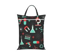 Patrones de la química verde y la ciencia,Bolsa de viaje para ropa sucia, bolsa plegable para ropa sucia