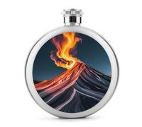 Patrones de mármol que se asemejan a los frascos de Mountain Peaks para licor, termo de acero inoxidable de 5 onzas, a prueba de fugas, botella de whisky portátil para exteriores, camping, viajes