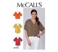Patrones de McCall Blusa holgada para mujer de McCall Tallas XS-M