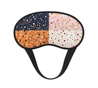 Patrones de terrazo vectoriales sin costuras, Cubiertas oculares completas, antifaces para dormir que bloquean la luz, orejeras opacas para dormir