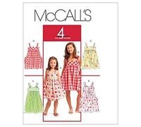 Patrones McCall M5613 Vestidos para ni as y ni os talla CHJ (7-8-10-12-14)