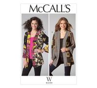 Patrones McCall M7132 Chaquetas para se?oras, tallas ZZ (LRG-XLG-XXL)
