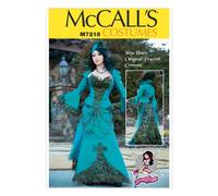 Patrones McCall M7218 Chaqueta, cors y falda de pavo real de Yaya Han Plantilla de costura A5 6-8-10-12-14