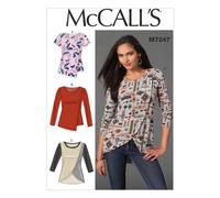 Patrones McCall M7247 Blusas para se?oras E5 (14-16-18-20-22)