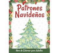 Patrones navideños libro de colorear para adultos