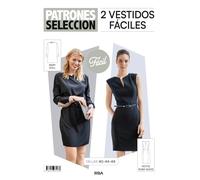 Patrones selección 5. Patrón de costura 2 Vestidos fáciles: Baby doll y Petite robe noire
