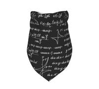 Patrones y cálculos matemáticos,Bufanda con Babero y Capucha Triangular Bufanda Ajustable para Mascotas Capucha Lavable Adecuada para Perros y Gatos pequeños, medianos y Grandes