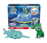 Patrulla Canina - Aqua PUPS - Juguete DE ACCION LA Patrulla Canina - Juguete Rocky Patrulla Canina y Pez Sierra - 6066145 - Juguetes Niños 3 Años +