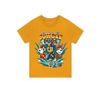 Patrulla Canina Camiseta Niño | Jungle Pups Camisetas Manga Corta Niño | Naranja 3-4 Años