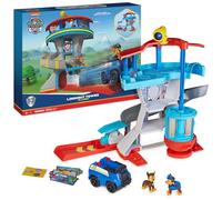 PAW Patrol PATRULLA CANINA - Centro de Mando Patrulla Canina: Torre de Control con Lanzador de Coches, 1 Coche Policía, 2 Figuras de Chase y Accesorios - 6065500 - Juguetes Niños 3 Años +