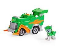 PATRULLA CANINA - COCHE TRANSFORMABLE RESCUE KNIGHTS + FIGURA ROCKY - Patrulla Canina Coche de 15 cm con 1 Figura de Rocky - 6063588 - Juguetes Niños 3 Años +