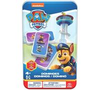 Spin Master Games Domino Infantil Patrulla Canina Juego de Mesa +4 Años | Dominó Patrulla Canina con 28 fichas en maletín metálico. Juego de mesa infantil para niños desde 4 años.