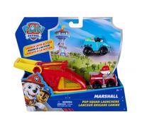 Paw Patrol Patrulla Canina - Pack Pup Squad Racers Lanzador con 2 Vehículos: Camión Bomberos Marshall y Todoterreno Rex - Patrulla Canina Juguetes - Regalo Niño 3 años + - Juguetes Niños 3 años
