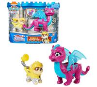 PATRULLA CANINA - Figuras De Acción La Patrulla Canina Caballeros - Figura Rubble Patrulla Canina Caballeros y 1 Figura del Dragón Blizzie - 6063595 - Juguetes Niños 3 Años +