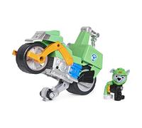 Paw Patrol Patrulla Canina - Moto Pups Deluxe y Figura Rocky - Moto de Juguete Que Hace Caballitos - 6060545 - Juguetes Niños 3 Años + - Regalo Niño 3 Años +