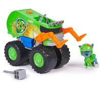 PAW Patrol PATRULLA CANINA - Pack Figura Rocky Rescue Wheels y Camión Reciclaje Lanza Proyectiles - Patrulla Canina Juguetes - 6069331 - Juguetes Niños 3 años + - Regalo Niño 3 años +