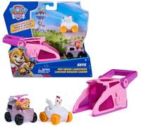 Patrulla Canina - Pack Pup Squad Racers Lanzador con 2 Vehículos: Helicóptero Skye y Chickaletta - Patrulla Canina Juguetes - Regalo Niño 3 años + - Juguetes Niños 3 años + - Paw Patrol