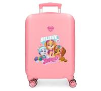Patrulla Canina Paw Patrol Believe in Yourself Maleta de Cabina Rosa 33x50x20 cms Rígida ABS Cierre de combinación Lateral 28,4L 2 kgs 4 Ruedas Dobles Equipaje Mano